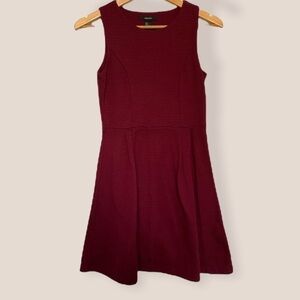 F21 Red Ribbed Dress